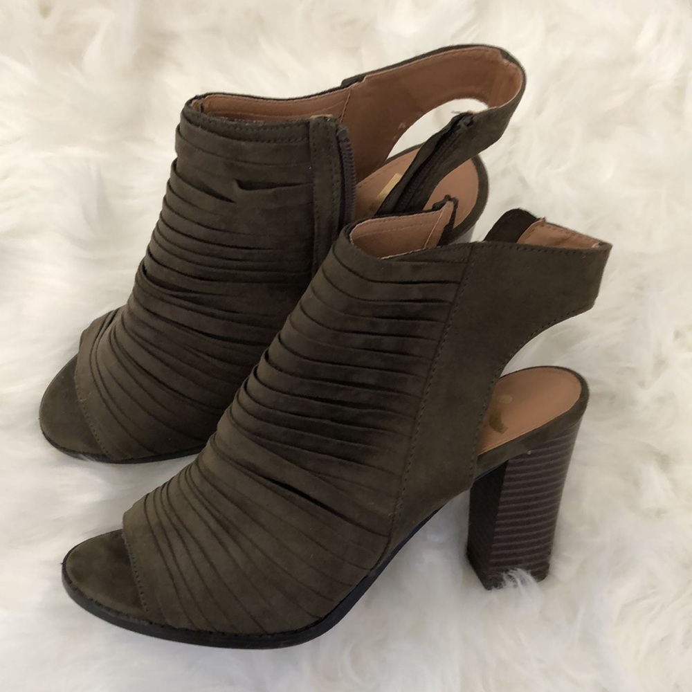 Army Green Heels/booties